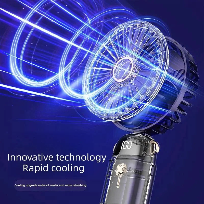 Silent Mini Fan – Portable Handheld Desk Fan for Students, Travel, and Home Use"