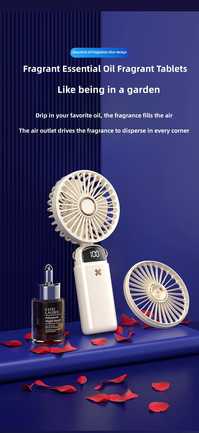 Silent Mini Fan – Portable Handheld Desk Fan for Students, Travel, and Home Use"
