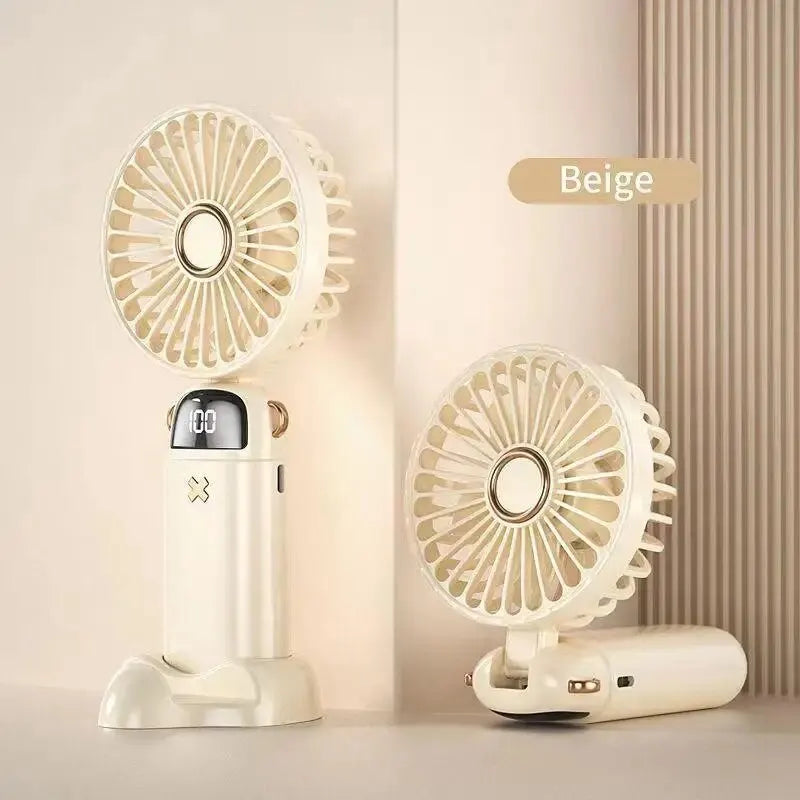 Silent Mini Fan – Portable Handheld Desk Fan for Students, Travel, and Home Use"
