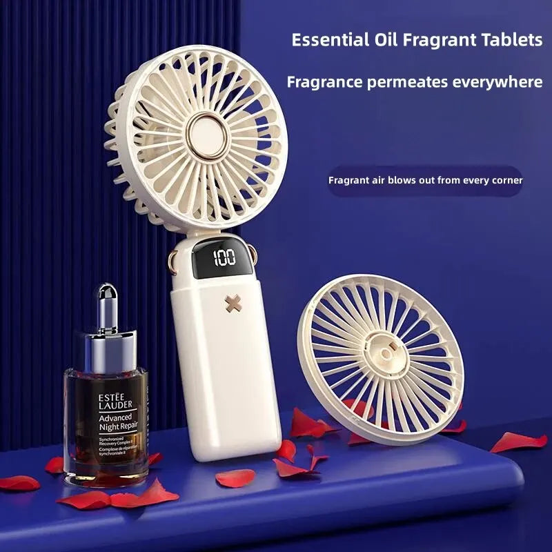 Silent Mini Fan – Portable Handheld Desk Fan for Students, Travel, and Home Use"