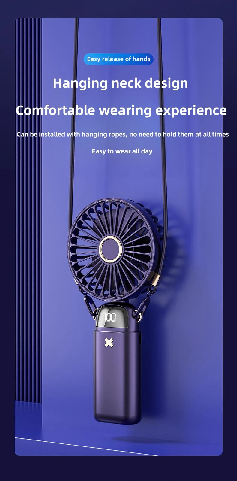Silent Mini Fan – Portable Handheld Desk Fan for Students, Travel, and Home Use"