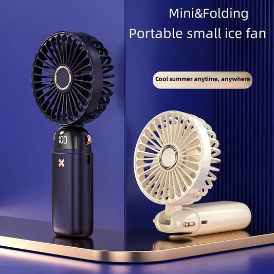 Silent Mini Fan – Portable Handheld Desk Fan for Students, Travel, and Home Use"